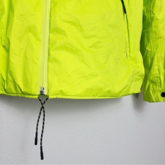NWT Rains Padded Nylon Jacket S Digital Lime Waterproof Unisex Neon Insulated - Picture 7 of 16